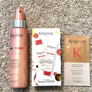 New 4 Lot Kerastase Fluidissime Anti Frizz Nutritive Shampoo Conditioner Serum